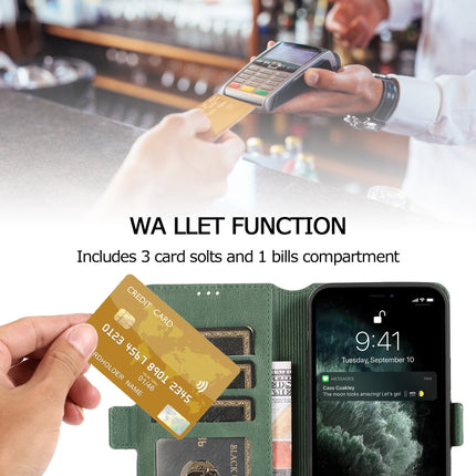 Estuche de cuero con tapa horizontal con cierre magnético retro, soporte, ranuras para tarjetas, marco de fotos y billetera, para iPhone 12 mini, para iPhone 12/12 Pro, para iPhone 12 Pro Max