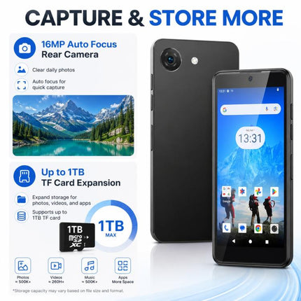 UNIWA Q999, 4GB+64GB, 4.0 inch Android 14.0 Unisoc T606 Octa Core, Network: 4G, OTG, EU Plug, US Plug, UK Plug, AU Plug