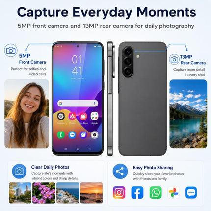 W&O X56, 3GB+32GB, 6.75 inch Android 12.0 Mediatek MT6762 Octa Core, Network: 4G, OTG, EU Plug, US Plug, UK Plug, AU Plug