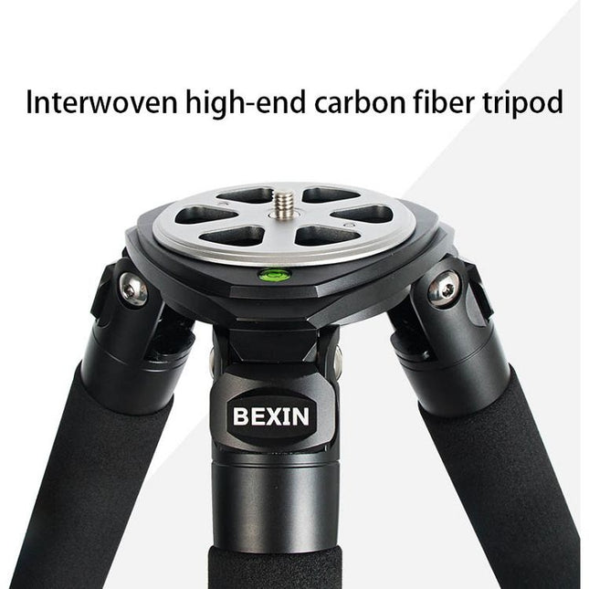 BEXIN ST424C Rugged Camcorder Photographic Carbon Fiber Big Tripod, Max Tube: 40mm, ST424C