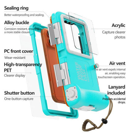 RedPepper Gen 2 Underwater Housing Plus 15m Diving Waterproof Cover, Suitable For 6.1-6.9 inch