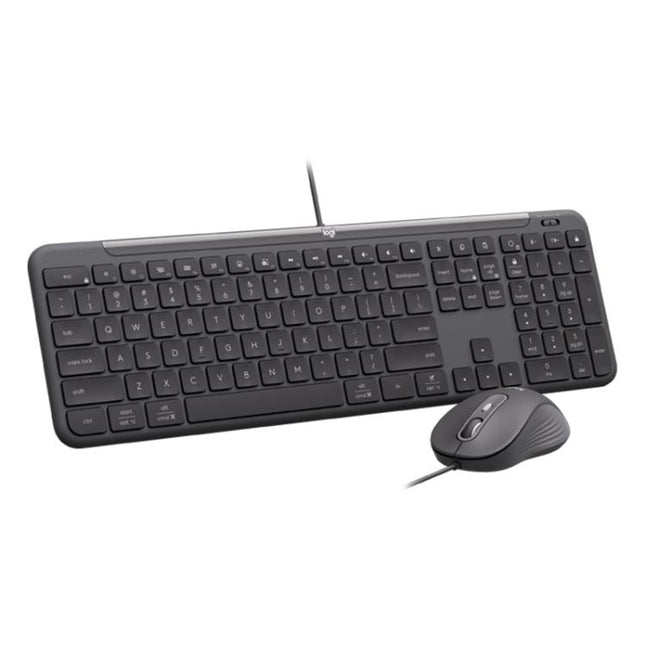 Logitech MK620 Signature Slim Wired Keyboard and Wired Mouse Combo for Business