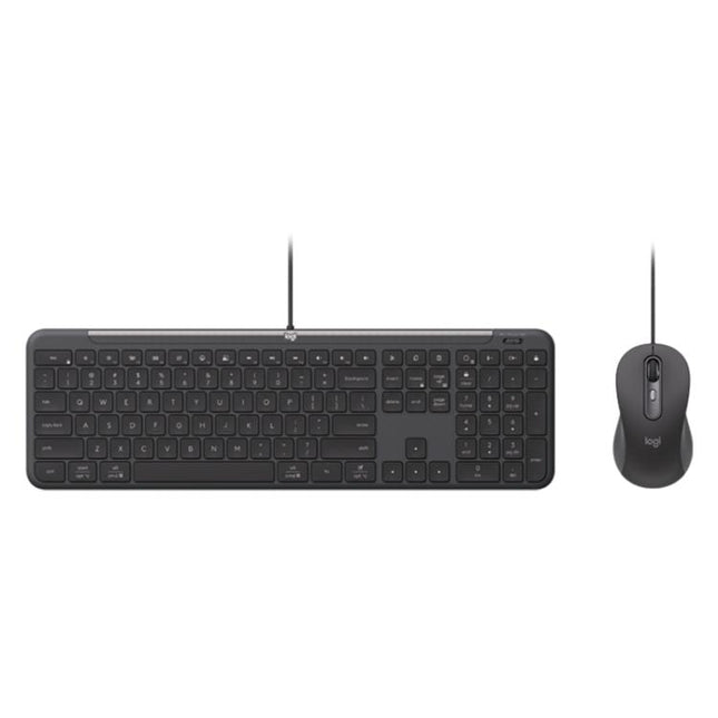 Logitech MK620 Signature Slim Wired Keyboard and Wired Mouse Combo for Business
