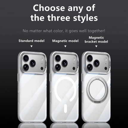 SULADA 360 Degree Rotation Magnetic Holder Clear PC Phone Case, For iPhone 18 Pro, For iPhone 18 Pro Max, For iPhone 17 Pro Max, For iPhone 17 Pro, For iPhone 17
