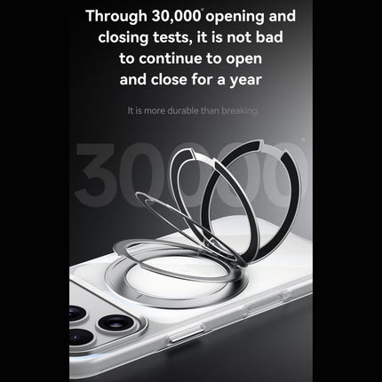 SULADA 360 Degree Rotation Magnetic Holder Clear PC Phone Case, For iPhone 18 Pro, For iPhone 18 Pro Max, For iPhone 17 Pro Max, For iPhone 17 Pro, For iPhone 17