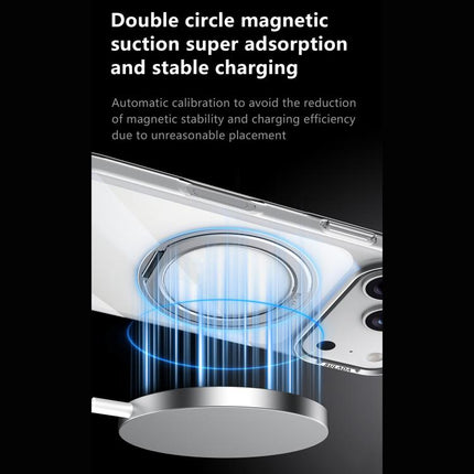 SULADA 360 Degree Rotation Magnetic Holder Clear PC Phone Case, For iPhone 18 Pro, For iPhone 18 Pro Max, For iPhone 17 Pro Max, For iPhone 17 Pro, For iPhone 17