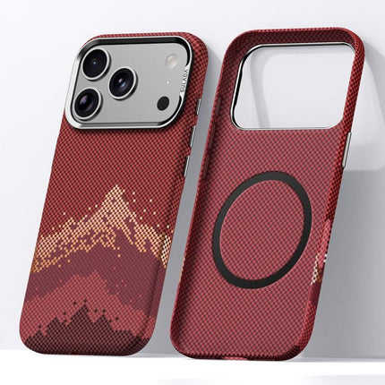 SULADA Kevlar Pixel Grid Texture Magnetic Phone Case, For iPhone 18 Pro, For iPhone 18 Pro Max, For iPhone 17 Pro Max, For iPhone 17 Pro, For iPhone 17