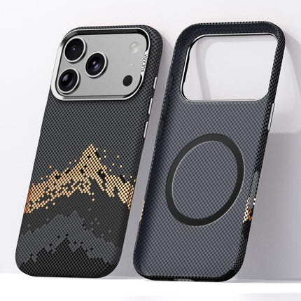 SULADA Kevlar Pixel Grid Texture Magnetic Phone Case, For iPhone 18 Pro, For iPhone 18 Pro Max, For iPhone 17 Pro Max, For iPhone 17 Pro, For iPhone 17