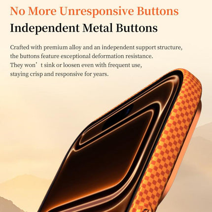 SULADA Kevlar Pixel Grid Texture Magnetic Phone Case, For iPhone 18 Pro, For iPhone 18 Pro Max, For iPhone 17 Pro Max, For iPhone 17 Pro, For iPhone 17