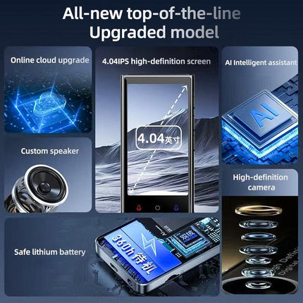 V2 4.04 inch Screen Portable AI Smart Translator Support 142 Online Languages