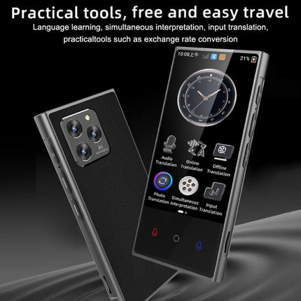 V2 4.04 inch Screen Portable AI Smart Translator Support 142 Online Languages, V2