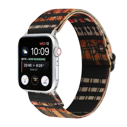 Ethnic Style Buckle Watchband For Apple Watch Series 6 & SE & 5 & 4 40mm / 3 & 2 & 1 38mm, For Apple Watch Series 7 41mm / 6 & SE & 5 & 4 40mm / 3 & 2 & 1 38mm