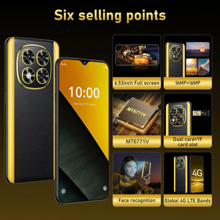 B100, 6GB+128GB, 6.53 inch Android 11 MT6771V Octa Core, Network: 4G, Dual SIM, EU Plug, US Plug, UK Plug, AU Plug