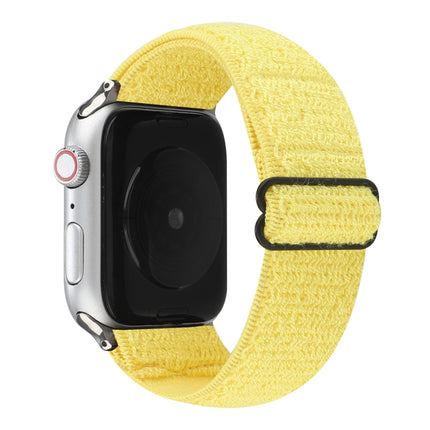 Solid Color Nylon Watchband For Apple Watch Series 6 & SE & 5 & 4 40mm / 3 & 2 & 1 38mm, For Apple Watch Series 7 41mm / 6 & SE & 5 & 4 40mm / 3 & 2 & 1 38mm