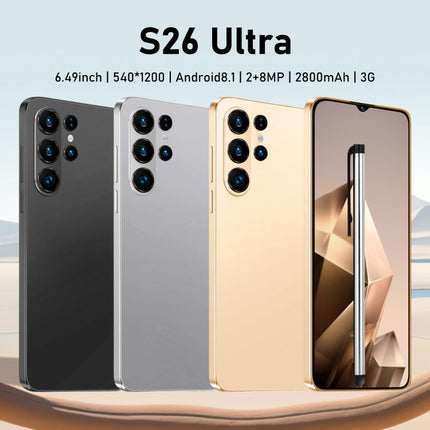 S26 Ultra / AX23, 2GB+16GB, 6.49 inch Android 8.1 MTK6580A Quad Core, Network: 3G, Dual SIM, Stylus, EU Plug, US Plug, UK Plug, AU Plug