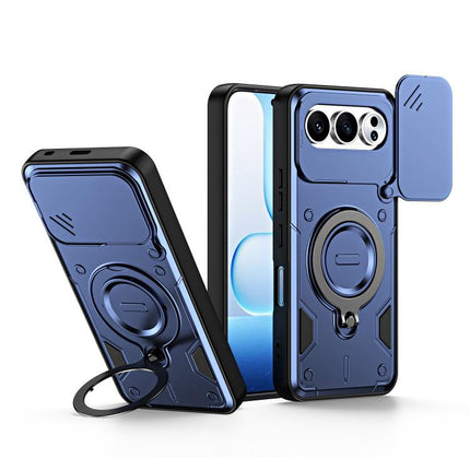 Ring Holder Lens Slide Cover Phone Case, For Honor 600 Smart 5G, For Honor 600 / 600 Pro Global, For Honor 600 Lite Global, For Honor 500 / 500 Pro Global 155.8mm
