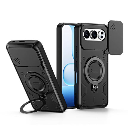 Ring Holder Lens Slide Cover Phone Case, For Honor 600 Smart 5G, For Honor 600 / 600 Pro Global, For Honor 600 Lite Global, For Honor 500 / 500 Pro Global 155.8mm
