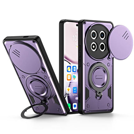 Ring Holder Lens Slide Cover Phone Case, For Honor X5c 4G / X5c Plus, For Honor X9d / X70 5G, For Honor 400 Smart / X7d, For Honor X8b / X8c 4G