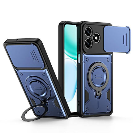 Ring Holder Lens Slide Cover Phone Case, For Honor 600 Smart 5G, For Honor 600 / 600 Pro Global, For Honor 600 Lite Global, For Honor 500 / 500 Pro Global 155.8mm