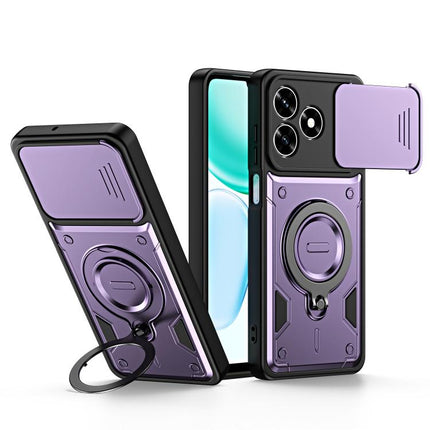 Ring Holder Lens Slide Cover Phone Case, For Honor 600 Smart 5G, For Honor 600 / 600 Pro Global, For Honor 600 Lite Global, For Honor 500 / 500 Pro Global 155.8mm