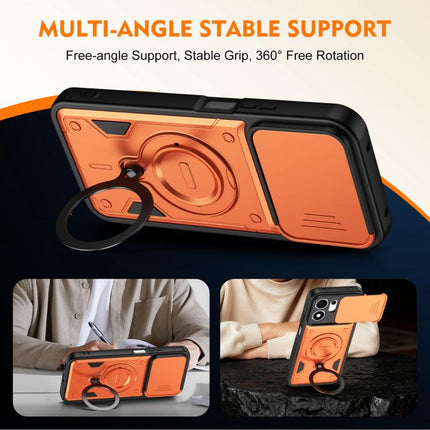 Ring Holder Lens Slide Cover Phone Case, For Honor 600 Smart 5G, For Honor 600 / 600 Pro Global, For Honor 600 Lite Global, For Honor 500 / 500 Pro Global 155.8mm