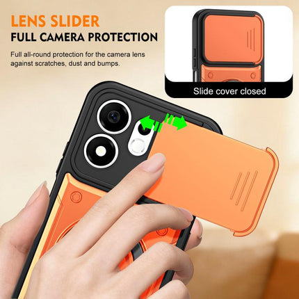 Ring Holder Lens Slide Cover Phone Case, For Honor 600 Smart 5G, For Honor 600 / 600 Pro Global, For Honor 600 Lite Global, For Honor 500 / 500 Pro Global 155.8mm