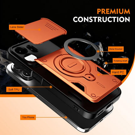 Ring Holder Lens Slide Cover Phone Case, For Honor 600 Smart 5G, For Honor 600 / 600 Pro Global, For Honor 600 Lite Global, For Honor 500 / 500 Pro Global 155.8mm