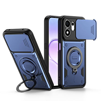 Ring Holder Lens Slide Cover Phone Case, For Honor 600 Smart 5G, For Honor 600 / 600 Pro Global, For Honor 600 Lite Global, For Honor 500 / 500 Pro Global 155.8mm