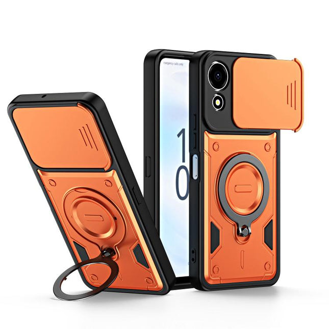 Ring Holder Lens Slide Cover Phone Case, For Honor 600 Smart 5G, For Honor 600 / 600 Pro Global, For Honor 600 Lite Global, For Honor 500 / 500 Pro Global 155.8mm