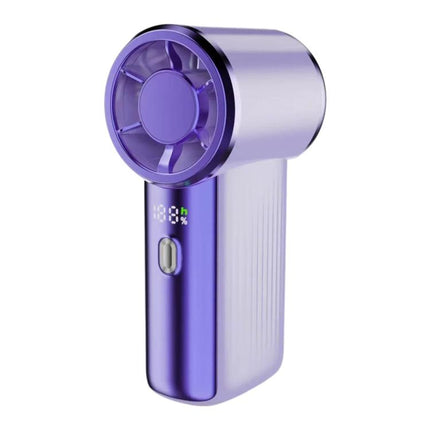 F9 Handheld High-Speed Turbo Mini Fan with Digital Display