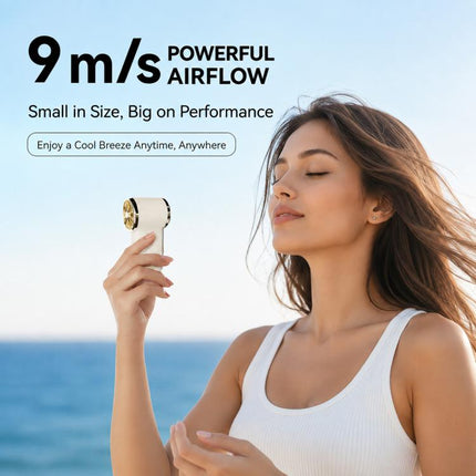 F9 Handheld High-Speed Turbo Mini Fan with Digital Display