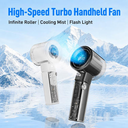 F3 High-speed Handheld Cooling Mini Fan with Stepless Speed Control