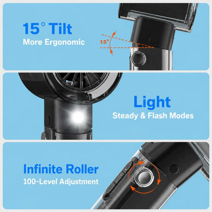 F3 High-speed Handheld Cooling Mini Fan with Stepless Speed Control