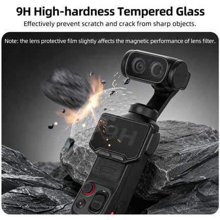 Sunnylife Lens Screen Protector Tempered Glass Film, For Insta360 Luna Ultra
