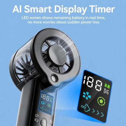 F1 Portable Silent Turbo Spray Cooling Handheld Fan