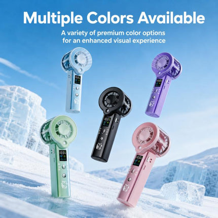 F1 Portable Silent Turbo Spray Cooling Handheld Fan