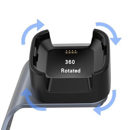 For Fitbit Versa / Versa Lite / Versa SE Universal Aluminum Alloy Charger Holder with Chip Protection, Support Fast Charging, For Fitbit Versa
