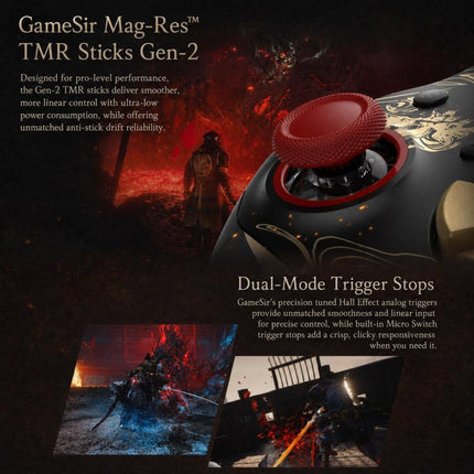 GameSir G7 Pro 8K Bluetooth Wired Wireless Tri-Mode Game Controller, Nioh 3 Collab Edition, Champion Collab Edition