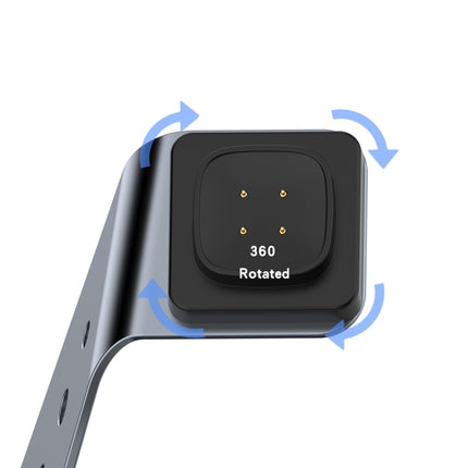 For Fitbit Versa 3 / Fitbit Sence Aluminum Alloy Charger Holder with Chip Protection, Support Fast Charging, For Fitbit Versa 3