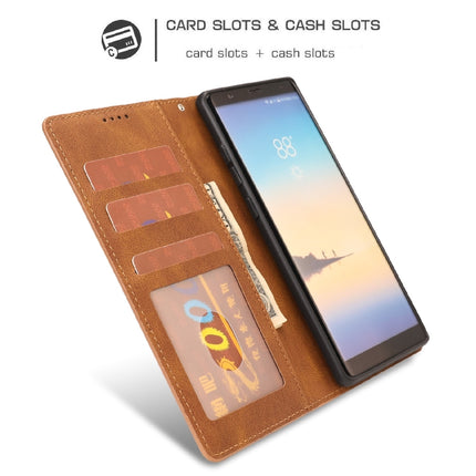 Fantasy Classic Skin-feel Calfskin Texture Magnetic Buckle Horizontal Flip PU Leather Case with Holder & Card Slot & Wallet, For Samsung Galaxy Note 8, For Samsung Galaxy Note9, For Samsung Galaxy Note10, For Samsung Galaxy Note 10 Lite                ...
