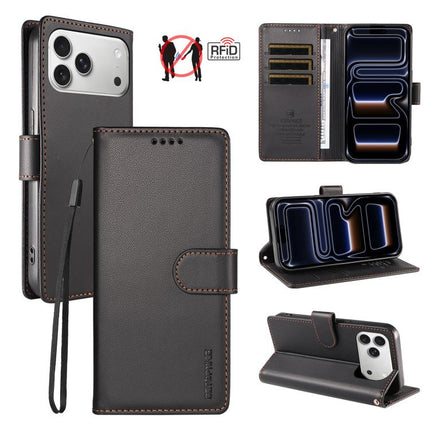 BETOPNICE Pearlescent RFID Vegan Leather Phone Case with Strap, For iPhone 17 Pro Max, For iPhone 17 Pro, For iPhone 17, For iPhone Air