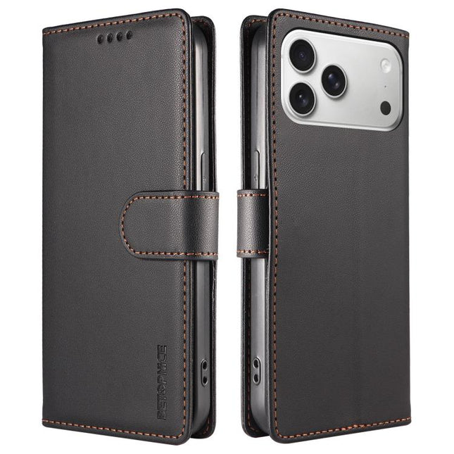 BETOPNICE Pearlescent RFID Vegan Leather Phone Case with Strap, For iPhone 17 Pro Max, For iPhone 17 Pro, For iPhone 17, For iPhone Air