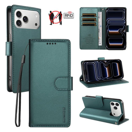 BETOPNICE Pearlescent RFID Vegan Leather Phone Case with Strap, For iPhone 17 Pro Max, For iPhone 17 Pro, For iPhone 17, For iPhone Air