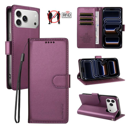 BETOPNICE Pearlescent RFID Vegan Leather Phone Case with Strap, For iPhone 17 Pro Max, For iPhone 17 Pro, For iPhone 17, For iPhone Air