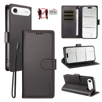 BETOPNICE Pearlescent RFID Vegan Leather Phone Case with Strap, For iPhone 17 Pro Max, For iPhone 17 Pro, For iPhone 17, For iPhone Air