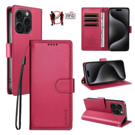 BETOPNICE Pearlescent RFID Vegan Leather Phone Case with Strap, For iPhone 15 Pro Max, For iPhone 15 Pro, For iPhone 15 Plus, For iPhone 15
