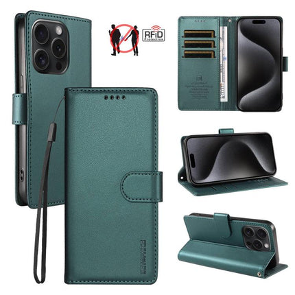 BETOPNICE Pearlescent RFID Vegan Leather Phone Case with Strap, For iPhone 15 Pro Max, For iPhone 15 Pro, For iPhone 15 Plus, For iPhone 15