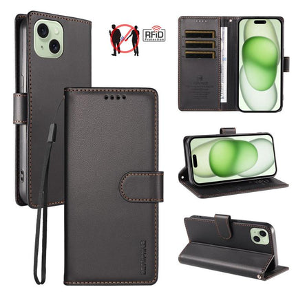 BETOPNICE Pearlescent RFID Vegan Leather Phone Case with Strap, For iPhone 15 Pro Max, For iPhone 15 Pro, For iPhone 15 Plus, For iPhone 15