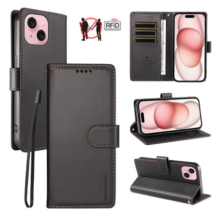BETOPNICE Pearlescent RFID Vegan Leather Phone Case with Strap, For iPhone 15 Pro Max, For iPhone 15 Pro, For iPhone 15 Plus, For iPhone 15