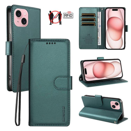 BETOPNICE Pearlescent RFID Vegan Leather Phone Case with Strap, For iPhone 15 Pro Max, For iPhone 15 Pro, For iPhone 15 Plus, For iPhone 15